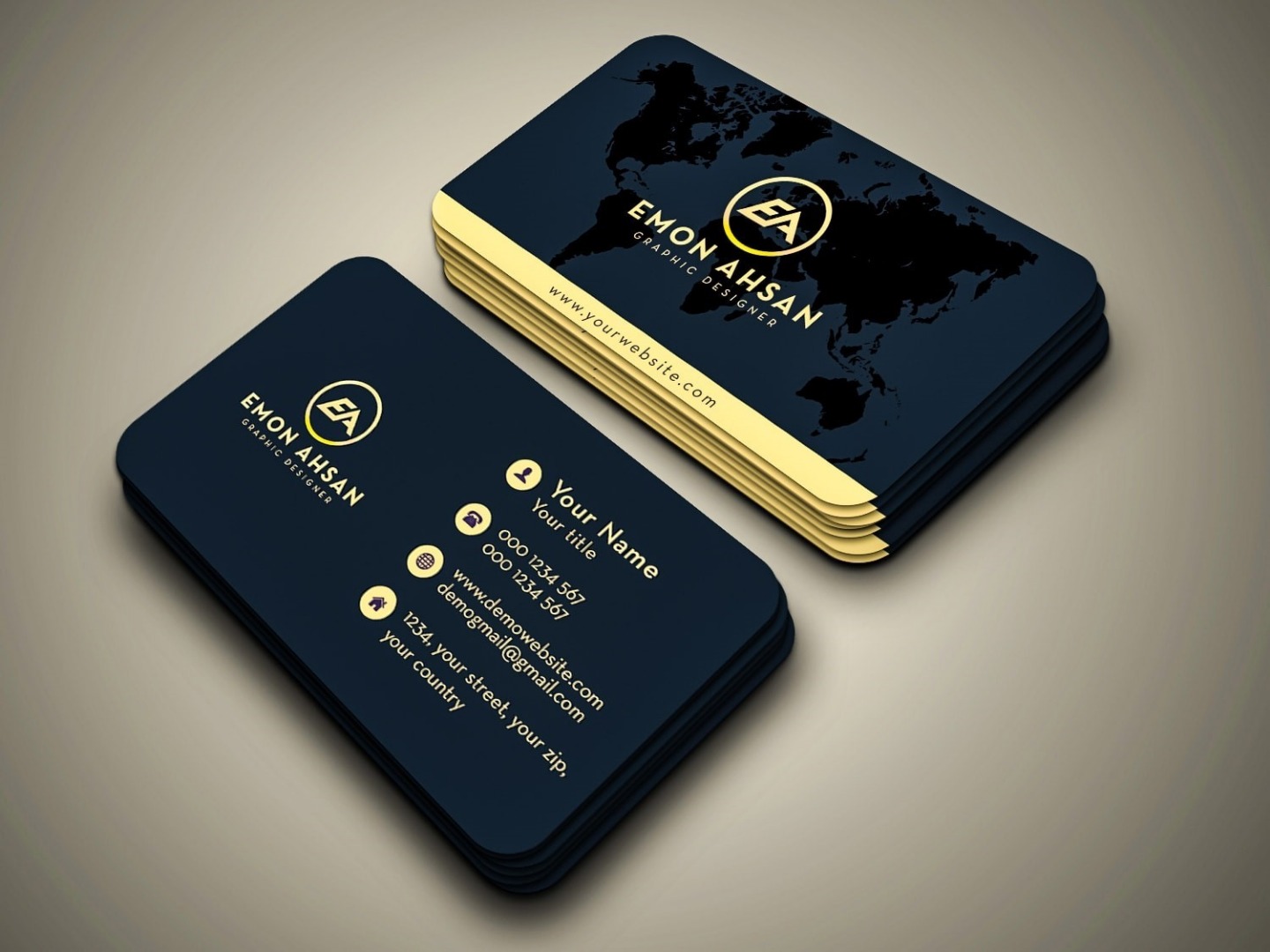 طرح کارت ویزیت شرکتی شیک و لوکس