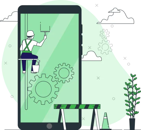 وکتور طراحی اپلیکیشن موبایل